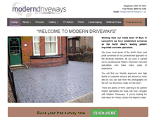 Tablet Screenshot of moderndriveways.co.uk